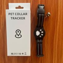 GPS Pet Tracker Antirastas Antkaklis Suderinamas su AirTag Atsparus Vandeniui Katėms ir Šunims Android black