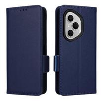 (Blue) Flip Case for Honor 400 Pro Magnetic Card Slots Holder Wallet Pu Leather Side Buckle