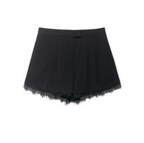 European Lace Trim Short Suit Jacket and Casual Shorts Set
