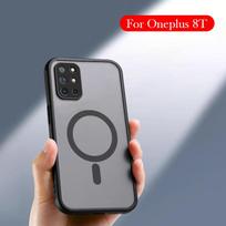 Magnetinis dėklas Oneplus 8T belaidžio įkrovimo galinei daliai 1PC&For Oneplus 8T juoda