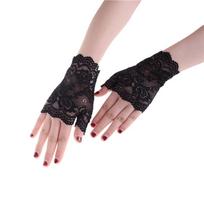Charm Sexy Lady Women Lace Driving Sunscreen Glove Pirštinės pirštinės nuotakos pirštinės juoda