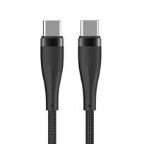 Maxlife MXUC-08 laidas USB-C – USB-C 1,0 m 100W juodas nailoninis