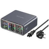 Charging station 4smarts Desk Charger Lucid GaN DIY 360W 5xUSB-C 1xUSB-A gray
