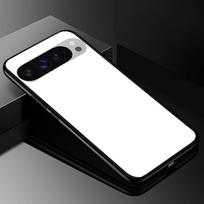 Tempered Glass Phone Case For Google Pixel 9 Pro XL 9A 9 8A 8 Pro 7 Pro 7A Luxury Hard Back Bumper Cover Pixel8 7Pro 9pro Capa Pixel 9 Pro XL gray
