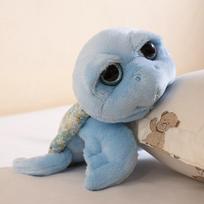 Sea Turtle with Big Eyes Broken Flower Turtle Shell Plush Toy Cute Tortoise Stuffed Doll Home Decor Children Kid Birthday Gift 24CM