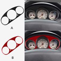 Anglies Pluošto Stiliaus Interjero Lipdukų Rinkinys Mercedes-Benz SLK R170 1996-2003 Prietaisų Skydelio Konsolės Lipdukai Speedometer / black carbon juoda