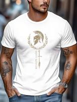 Unisexs Spartan Spirit Print Tshirt with Spartan Warrior Print Regular Casual Shirt Suitable for Gym Casual XL