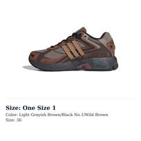 Adidas RESPONSE CL Slip Resistant Abrasion Resistant Low top Chunky Sneakers Unisex Gray Brown IH8542 One Size 1