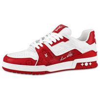 Louis Vuitton Trainer Low '#54 Mini Monogram - Red' 1AANFH 44