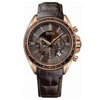 Hugo Boss 1513093 Brown Leather Men's Watch 44