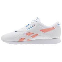 Reebok Classic Nylon Comfortable Daily Wear Durable Low-Top Lifestyle Shoes Women sneakers White Orange CN2966 35.5