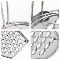 2pcs Stainless Steel Jelly Scrapers For Bean Jelly Making Reusable Cold Noodle Scraper Kitchen Food Scraping Tool Multipurpose 9X8X8CM gray