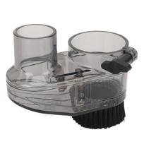 52mm Diameter CNC Router Dust Shoe, Transparent Design Nylon Brush Magnetic   Height for 52mm Spindle Motors and Routers, with 38mm Hose Diam gray