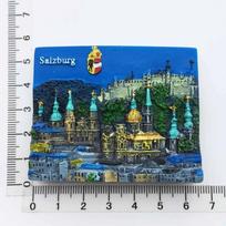 Austria Fridge Magnets Salzburg Innsbruck Travelling Souvenirs Vienna Mondsee Fridge Stickers Home Decor Wedding Gifts gray