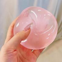 Toys Blue Maltose Squishy Anti Stress Sensory Fidgets Toy Soft Simulated Transparent Blue Maltose Slow-rebound Decompression Toy rožinė