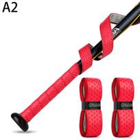 1.75mm Thick PU Baseball Bat Grip Tape Multicolor Anti Slip Shock Absorption Wrap for Softball Cricket Hockey Sports Accessories red