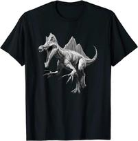 Spinosaurus Jurassic Dinosaur Reptile TShirt Summer Cotton ONeck Short Sleeve Unisexs T Shirt New S3XL S gray