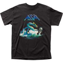26 Asia Rock Band Debut Album Cover Mens T Shirt Rock N Roll Music Classic Black Unisex T-Shirt S įvairiaspalvis