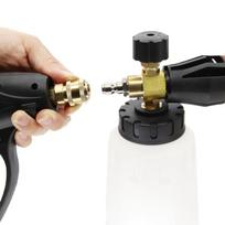 High Pressure Car Washing Machine Water Gun 1/4 Quick Connector Foam Pot Conversion Inner And Outer Wire M14 one size beige