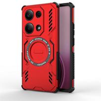 For Xiaomi Redmi Note 13 Pro 4G Case Redmi Note 13 Pro Cover Heat Dissipation Magnetic Wireless Charging Phone Cases Note 13 Pro Redmi Note 13 Pro 4G raudona