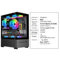 Nine-Tailed Fox T09 Transparent Sea View Computer Case - MATX/ITX, DIY, Full Side Panel.