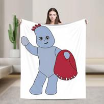 Makka Pakka Naktiniame Sode Antklodė Kokybiška Minkšta Šilta Mesti Antklodę Žiemos Stovyklavimas Sofos Kėdės Sofa Lova Raštas Patalynė 75x90cm