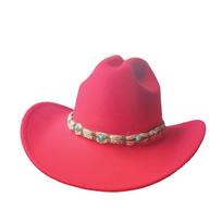 Men's Cowboy Hat Women's Blue 2023 Autumn and Winter Retro Corset Denim Church Jazz Hat M56-58CM blue