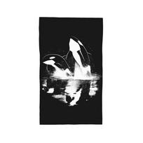 Orca Aquatic Sea Ocean Killer Whale Soft Face Towel Quick Dry Pool Bath Cotton Towels Absorbent W30*H60(CM)