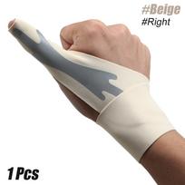 Thumb Splint Right Hand, Adjustable Wrist Thumb Support Brace,Trigger Finger Splint for Tendonitis Relief with Compression Strip beige