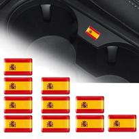 10vnt Epoksidinės Ispanijos Bordo Kryžiaus Vėliavėlės Lipdukas Automobilio Interjero Apdailos Lipdukas 5pcs gray