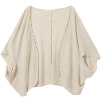 Sancai Linen Blend Relaxed Knit Shawl One Size