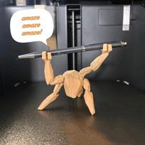 3D Printed Rocky Pen Holder Project Hail Mary Cute Character Novelty Desk Organizer for Students Teachers Artists onesize