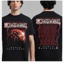 Scorpions Coming Home Tour 2026 Marškinėliai 60 Metų Dvišaliai Rock Marškinėliai S brown
