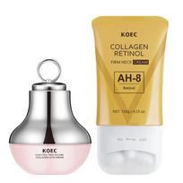 KOEC Kolageno Peptidų Elektrinis Akių Kremas Drėkinantis Anti-Raukšlių Stangrinantis Akių Serumas Masažuoklis 0.53oz Ah-8 roller neck cream