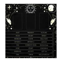 Skaitymo kortų Astrologijos staltiesė Taro Būrimų staltiesė Aukurų audinys Būrimų stalo žaidimo priedai A 50x50cm