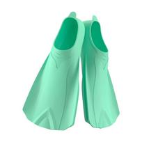 Silicone Swim Training Fins Comfortable Short Snorkeling Fins Travel Size Flippers for Snorkeling Divings Swimming