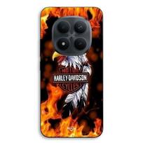 Phone case - MANIACASE - Redmi Note 15 Pro 5G - TPU silicone - Harley Davidson pattern (fire eagle) - black