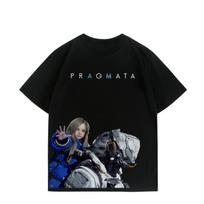 PRAGMATA Hugh Diana Graphic Tshirt Unisex Unisex Round Neck 100 Cotton Short Sleeve Y2K Popular Oversize Exclusive 2026 Summer S