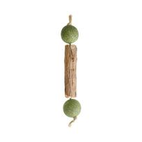 Natural Silvervine Catnip Ball and Wood Stick Cat Toy Lollipop Style Chew and Scratch Pet Toy for Cats and Kittens Interactive Play one size brown