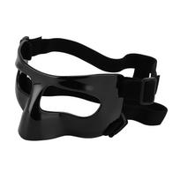 Sports Nose Guard Adjustable Clear Visibility Broken Nose Face Guard for Basketball Baseball Football Softball Black