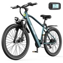 Miesto kelionėms elektrinis dviratis Aairsk GT900 26 colių ratai Suaugusiųjų e-dviratis 65KM maksimalus nuotolis 36V13Ah nuotolis Įvairūs paviršiai Elektrinis dviratis Unisex mėlyna