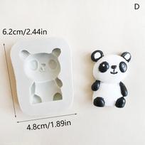 Džiunglių Safario Gyvūnų Silikoninis Fondanto Forma Meškėnas Liūtas Žirafa Triušis Panda Tortų Dekoravimo Forma Gimtadienio Vakarėliui Kūdikių Krikštynoms D