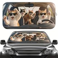 1Pcs Sea Turtle Pattern Windshield Sunshade UV Rays Heat Blocker Keeps Vehicle Cool Unique Design Fit Sedans SUVs Trucks RVs 70*130cm