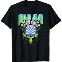 Galingosios mergaitės Mojo Jojo Elektrinis Blogis Metalinis Nusidėvėjęs Marškinėlis L juoda