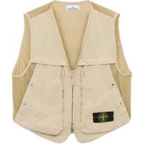 Stone Island FW24 Logo Letter Zip Casual Vest Unisex vest Off-White 8115G03M3-V0097 M