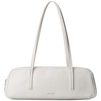 Calvin Klein Waxed Series Women's Shoulder Bag One Size white