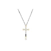 Swarovski Tūkstantmečio Kryžiaus Papuošalas Kristalinis Karoliai Moterims Karoliai Sidabriniai 5409396 F,Silver white