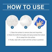 Ceramic Coating Spray Kit,Renovation And Cleaning Agent For Kitchen And Bathroom Floor Tiles, With Coating Protection 1pcs white