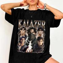 Kai Azer Retro Pirated Tshirts Kai Azer Powerless Tshirts Summer Unisexs and Womens Loose and Breathable Tshirt Top S
