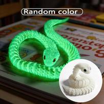 3D Spausdintas sąnariuoto gyvatės Fidget žaislas Realistiškas judančio sąnario Gyvatės veiksmo figūrėlė Streso mažinimo Stalo dekoras Gyvūno modelis Dovana Random Color green